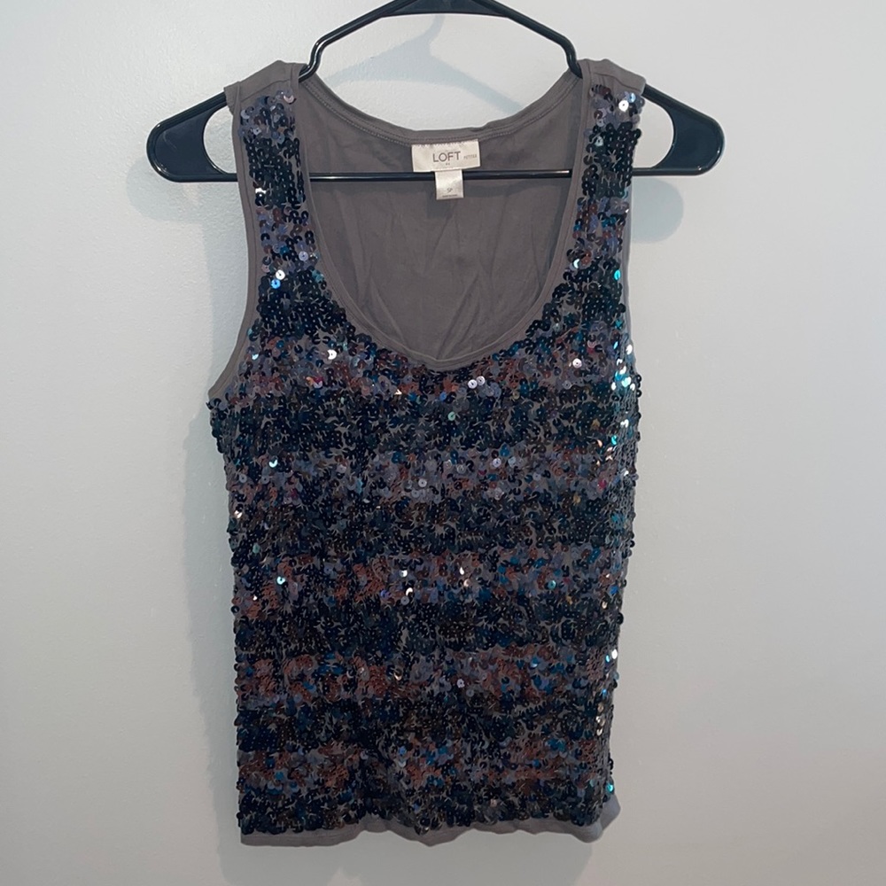 Glitter Tank Top size Sm/Petite from Loft